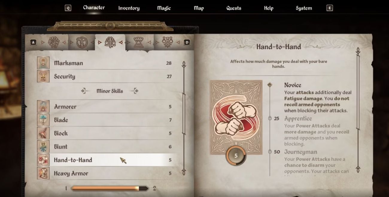 Oblivion Remastered List of All Skills