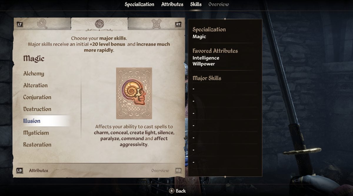 Oblivion Remastered List of All Skills